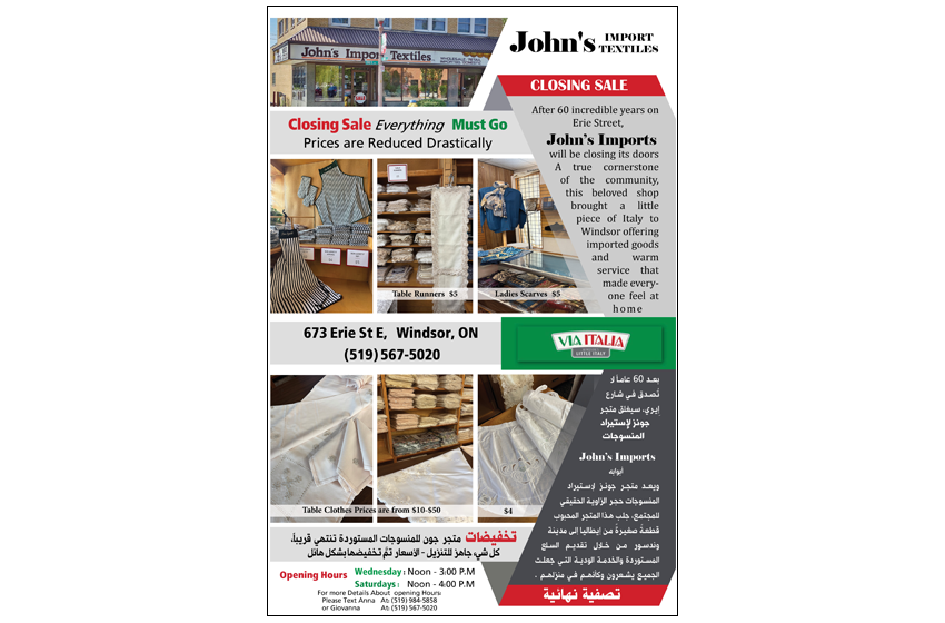 John’s Import Textiles Management Announces more & more Discounts