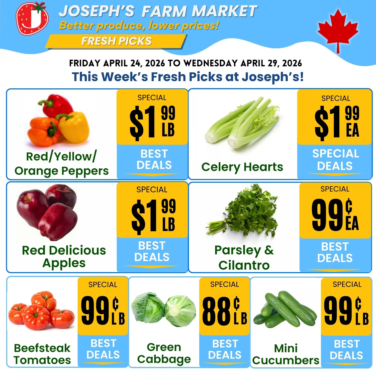 Fresh Picks This Week at Joseph’s Farm Market | April 24–29, 2026