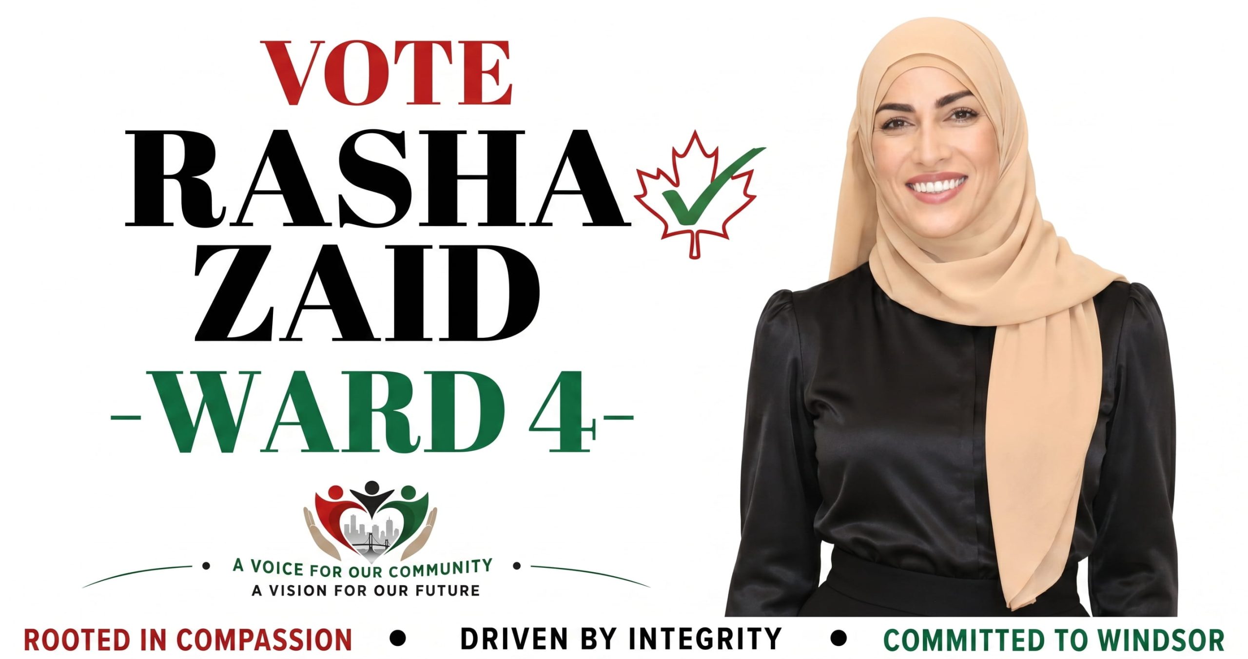 Rasha Zaid Announces Her Candidacy for Windsor City Council – Ward 4
