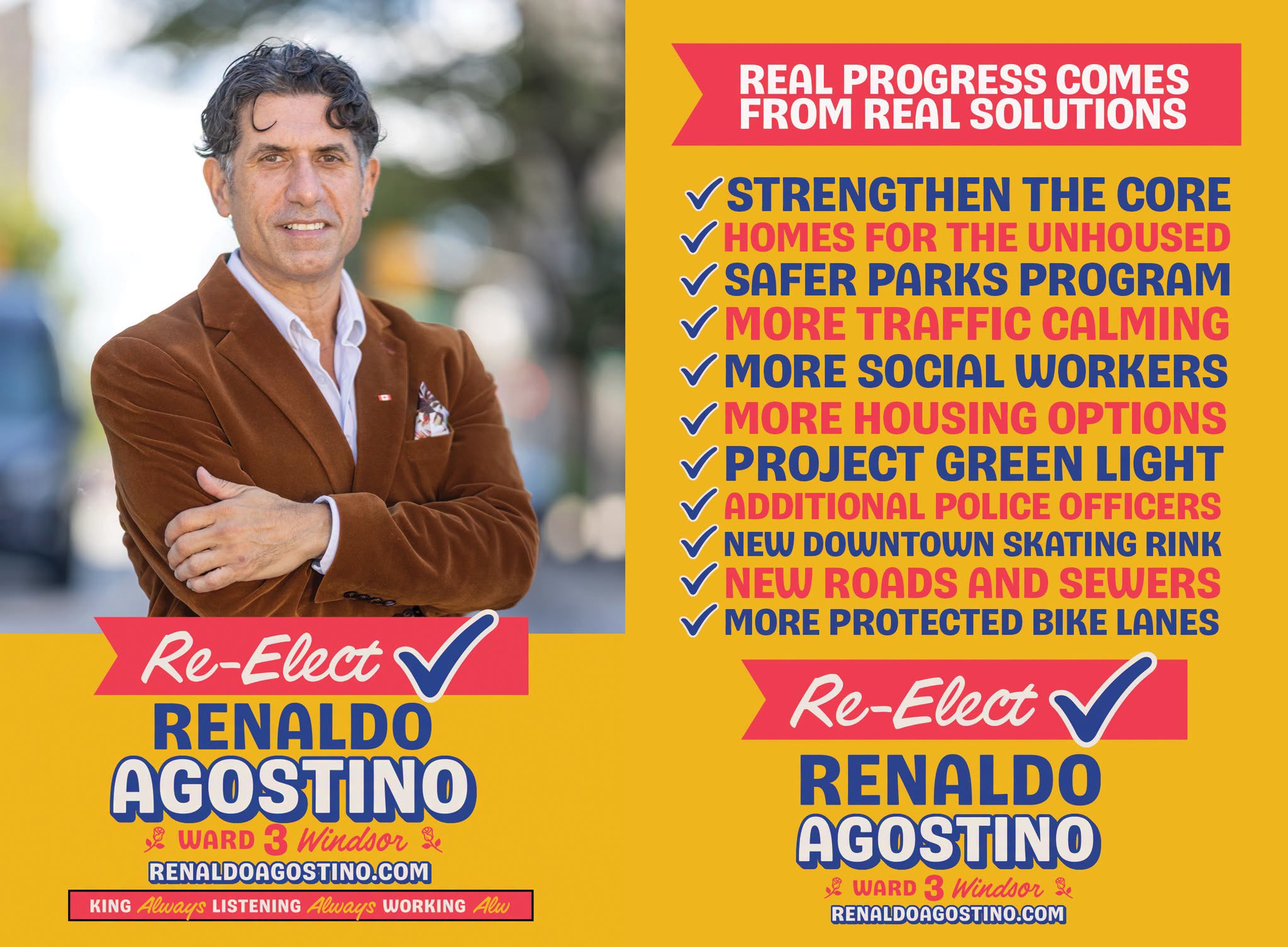 Renaldo Agostino – Re-Election Campaign | Ward 3, Windsor