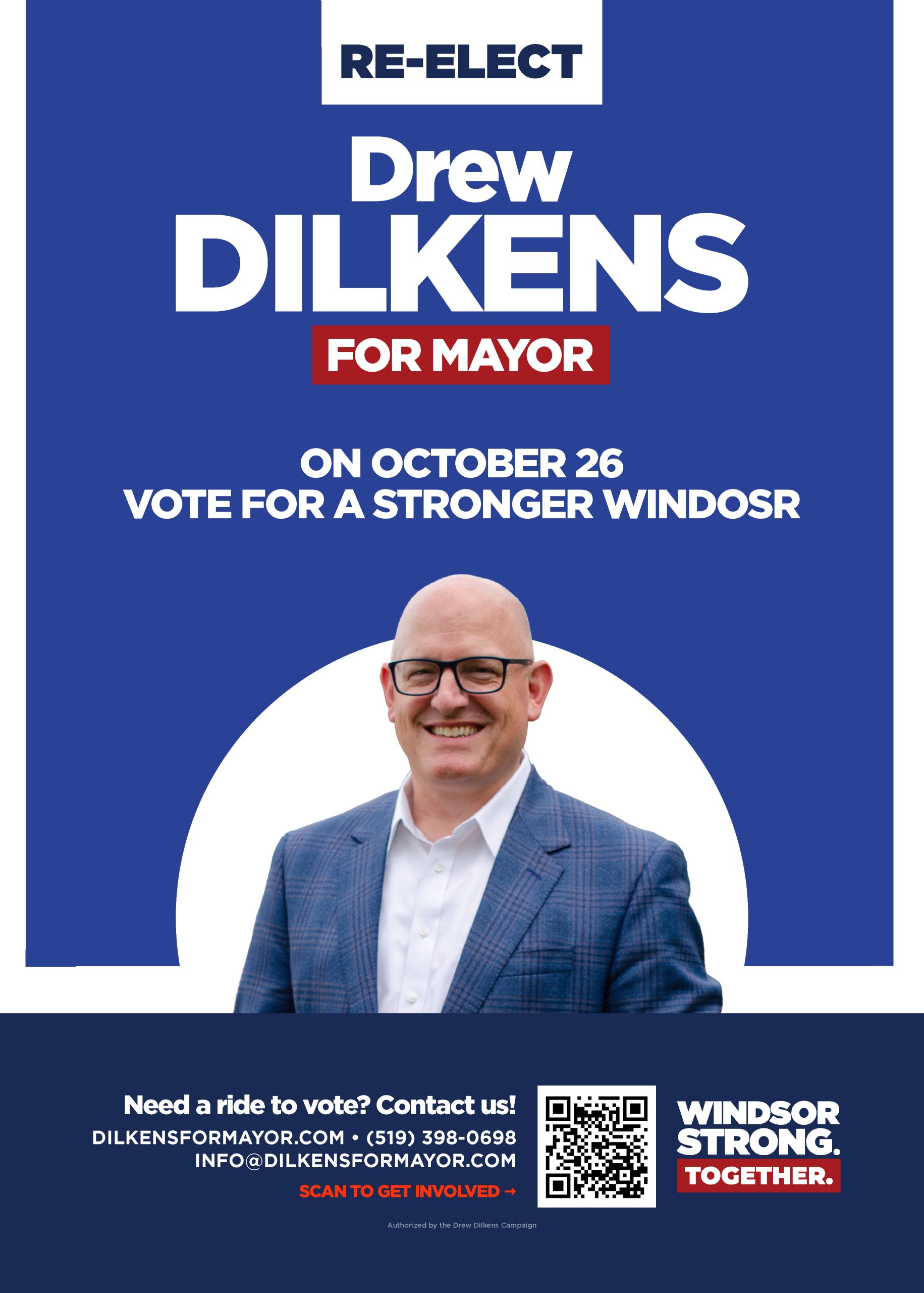 Re-Elect Drew Dilkens for Mayor – Vote October 26 for a Stronger Windsor