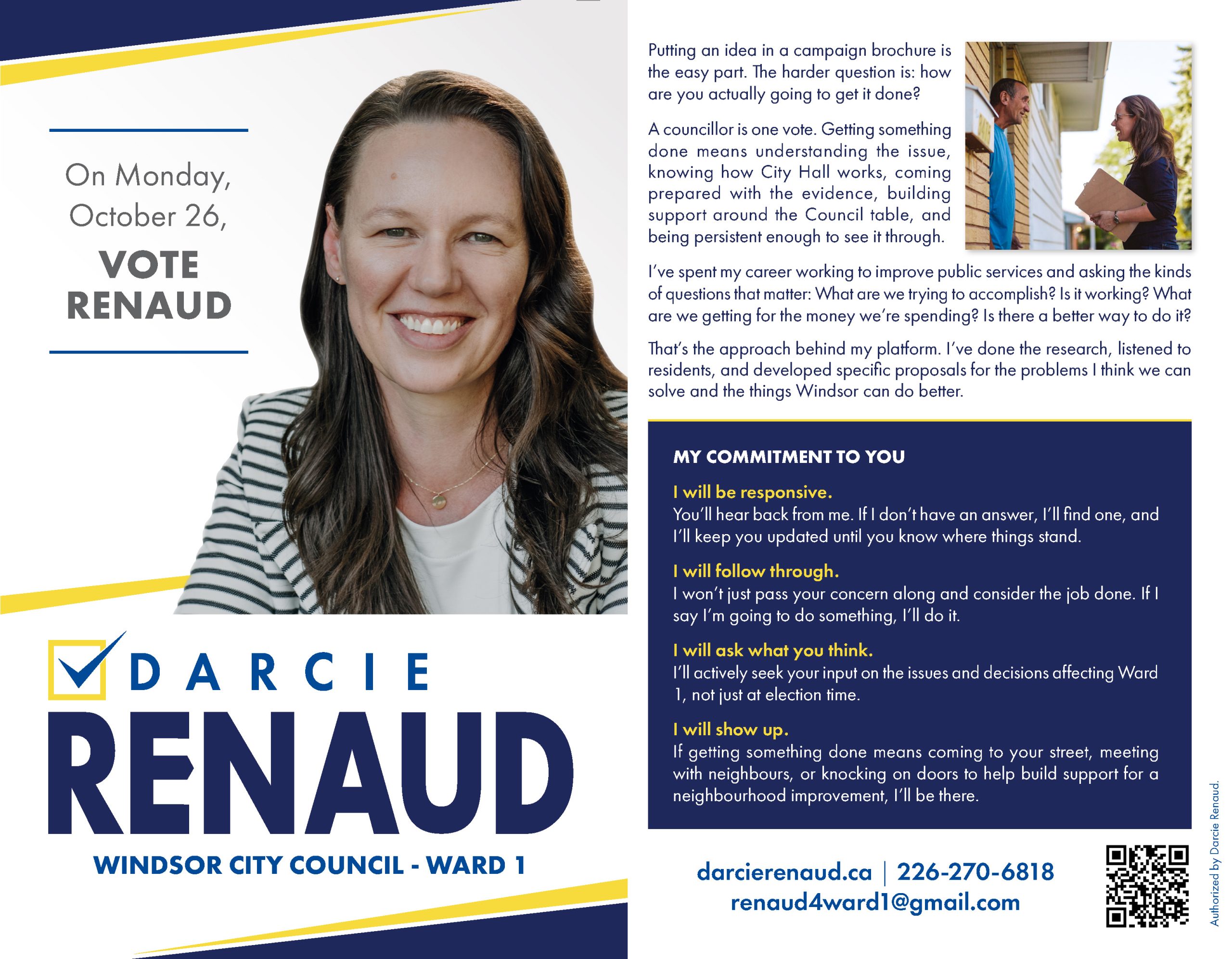 Meet Darcie Renaud: Committed to Ward 1